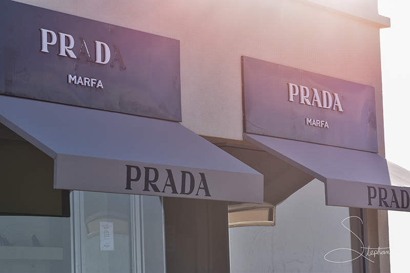 The Prada art installation in Marfa, Texas.