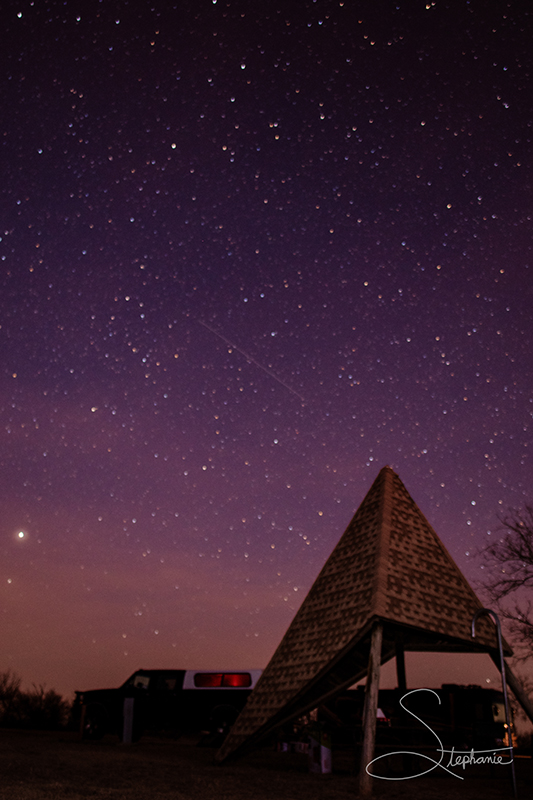 Night at Copper Breaks State Park, Texas.